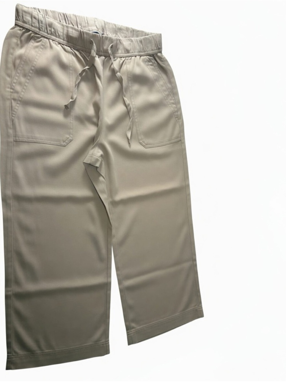 Splendid Women's Drawstring 100% Lyocell Capris in Light Tan